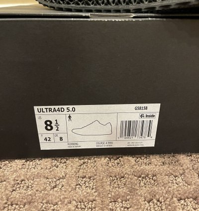 Adidas Ultra 4d Core Black Cloud White