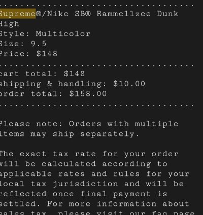 Supreme Nike Rammellzee Dunk High Size 9 5