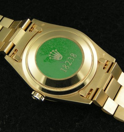 Rolex Day-date 36 Un-worn Boxes Papers Champagne Diamond Dial Fluted Bezel 18238