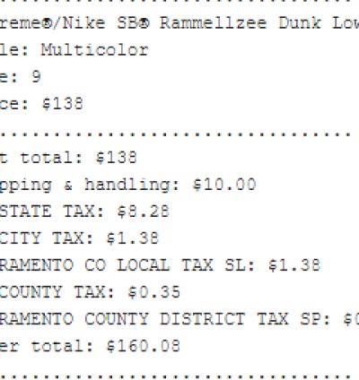 Supreme Nike Rammellzee Dunk Low