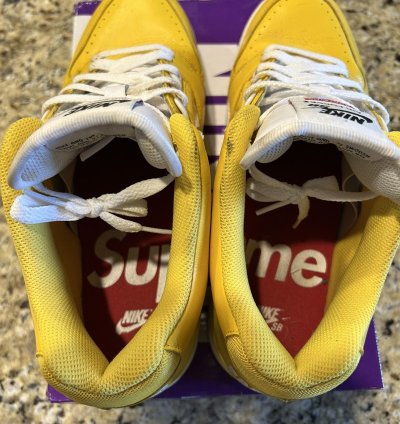 Nike Sb Supreme Air Force 2 Yellow
