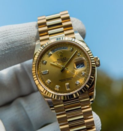 Rolex Day-date 36 Unworn 2023 Day-date 36 Gold Diamond Dial 128238