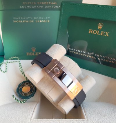 Rolex Daytona 2024 Daytona 126515ln Oysterflex Rose Gold Black Silver Dial