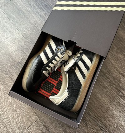Adidas Wales Bonner Pony Leo Samba Black Pony Hair