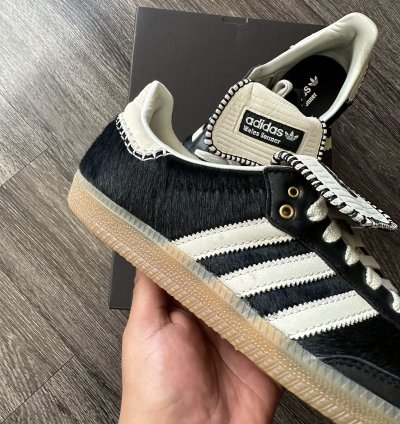 Adidas Wales Bonner Pony Leo Samba Black Pony Hair