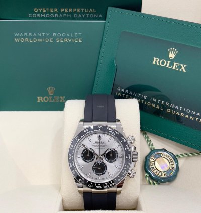 Rolex Daytona 2024 Daytona 126519 Ghost Oysterflex Silver Dial Unworn