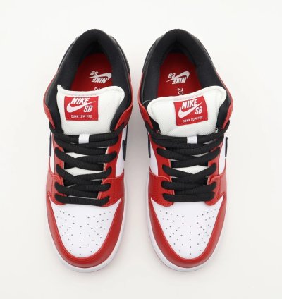 Bq6817-600 Nike Sb Dunk Low Pro J-pack Chicago Varsity Red And White