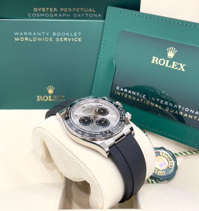Rolex Daytona 2024 Daytona 126519 Ghost Oysterflex Silver Dial Unworn