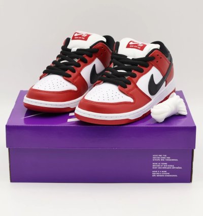 Bq6817-600 Nike Sb Dunk Low Pro J-pack Chicago Varsity Red And White