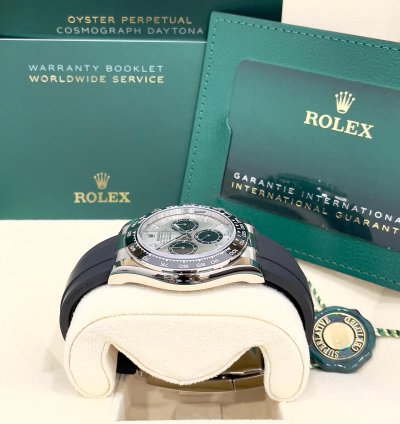 Rolex Daytona 2024 Daytona 126519 Ghost Oysterflex Silver Dial Unworn