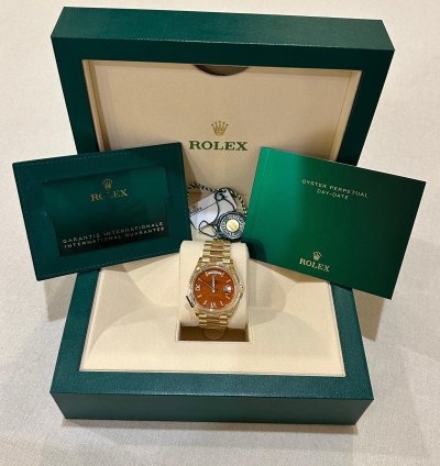 Rolex Day-date 36 Unworn 2024 Day-date 36mm 128238-0088 Carnelian Dial