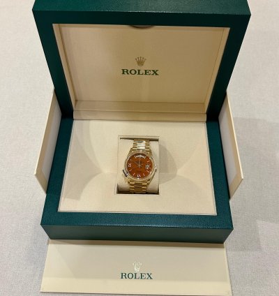 Rolex Day-date 36 Unworn 2024 Day-date 36mm 128238-0088 Carnelian Dial