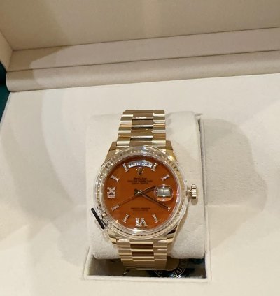 Rolex Day-date 36 Unworn 2024 Day-date 36mm 128238-0088 Carnelian Dial