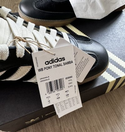 Adidas Wales Bonner Samba Black Pony Tonal