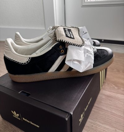 Adidas Wales Bonner Samba Black Pony Tonal