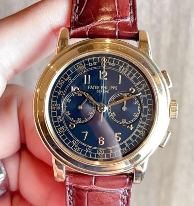 Patek Philippe Chronograph 5070j Yellow Gold Lemania Mechanical Watch 42mm