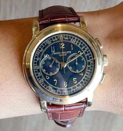 Patek Philippe Chronograph 5070j Yellow Gold Lemania Mechanical Watch 42mm