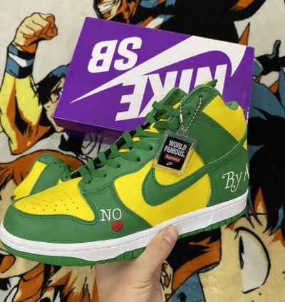 Supreme Nike Sb Dunk High Brazil