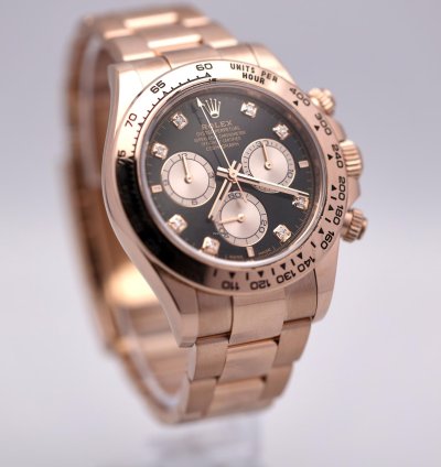 Rolex Daytona 2024 Daytona Rose Gold Black Diamond 126505
