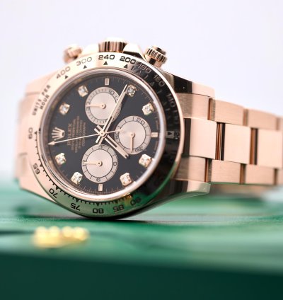 Rolex Daytona 2024 Daytona Rose Gold Black Diamond 126505