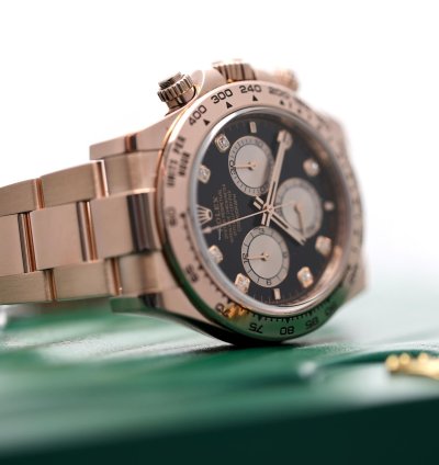 Rolex Daytona 2024 Daytona Rose Gold Black Diamond 126505