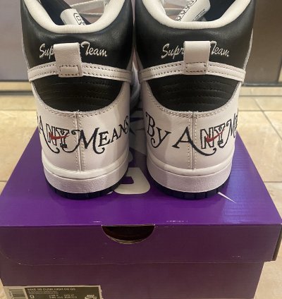 Supreme Nike Sb Dunk High By Any Means Black