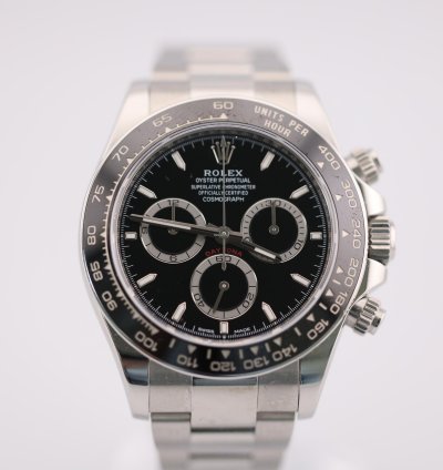 Rolex Daytona 2024 Daytona Stainless Steel New Reference Black Dial 126500ln