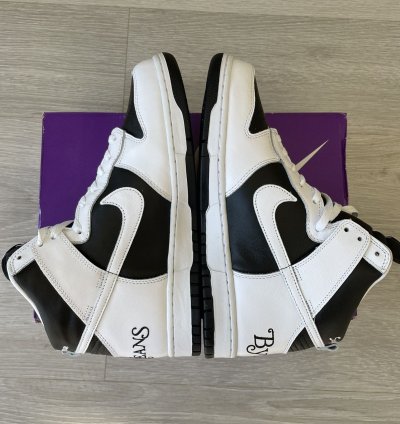 Supreme Nike Sb Dunk High By Any Means Black White