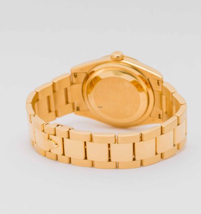 Rolex Day-date 36 White Dial Yellow Gold 36mm 118208 - Cpor Warranty