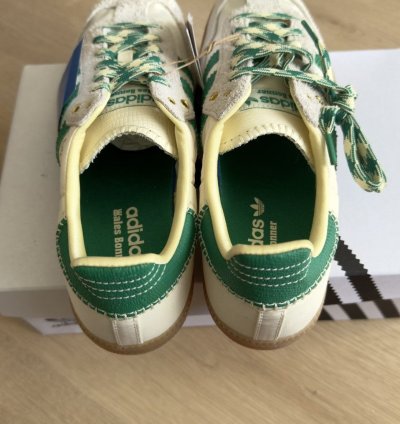 Adidas Wales Bonner Samba Green Cream Sneakers