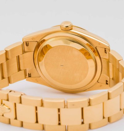 Rolex Day-date 36 White Dial Yellow Gold 36mm 118208 - Cpor Warranty