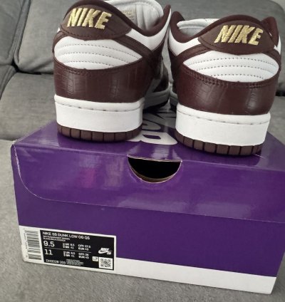 Nike Supreme Sb Dunk Low Stars Barkroot Brown 9us 43eu