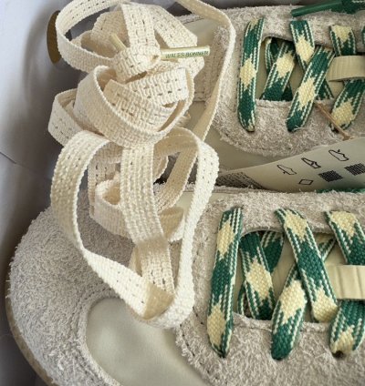 Adidas Wales Bonner Samba Green Cream Sneakers