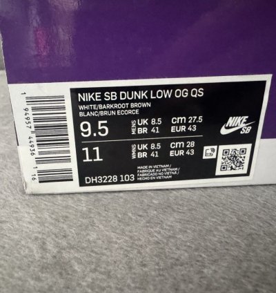 Nike Supreme Sb Dunk Low Stars Barkroot Brown 9us 43eu