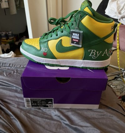 Supreme Nike Sb Dunk High By Any Means Brazil