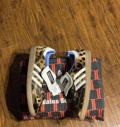 Adidas Wales Bonner Samba Leopard Pony