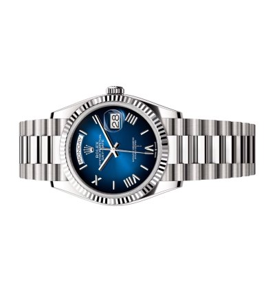 Rolex Day-date 36 White Gold 128239 Blue Dial Unworn Full Set