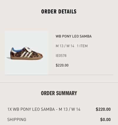 Adidas Wales Bonner Samba Leopard Pony