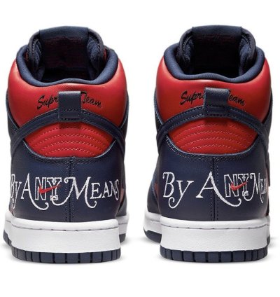 Supreme Nike Sb Dunk High By Any Means Nayy