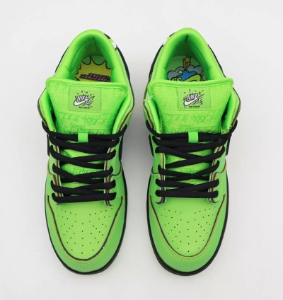 Fz8319-300 The Powerpuff Girls Nike Sb Dunk Low Pro Qs Buttercup