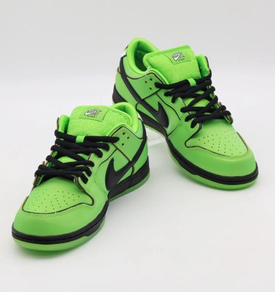 Fz8319-300 The Powerpuff Girls Nike Sb Dunk Low Pro Qs Buttercup