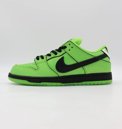 Fz8319-300 The Powerpuff Girls Nike Sb Dunk Low Pro Qs Buttercup