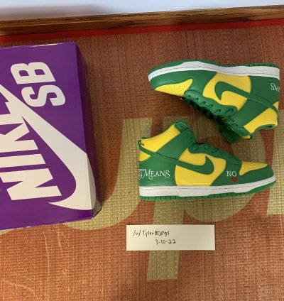 Supreme Nike Sb Dunk High By Any Means Necessary Brazil