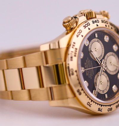 Rolex Daytona 2024 Daytona Yellow Gold Black Diamond Dot Dial 126508 Unworn