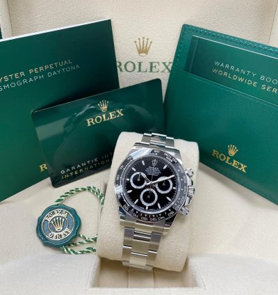Rolex Daytona 2024 New Daytona 126500ln Stainless Steel Cosmograph 40mm Black Ceramic Bezel
