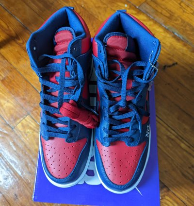 Supreme Nike Sb Dunk High By Any Means Size 10