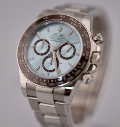 Rolex Daytona 2024 New Reference Rolex Daytona Platinum Ice Blue Dial 126506 Unworn
