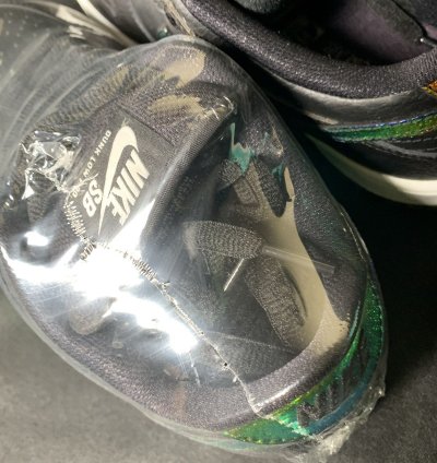 Rare Find Nike Sb Dunk Low Oil Spill sparkle Vnds Size 6 5