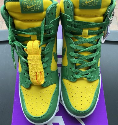 Supreme Nike Sb Dunk High By Any Means Size 9