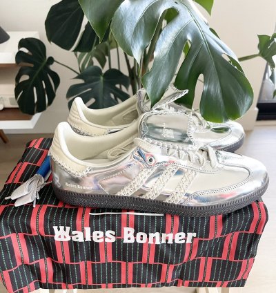 Adidas Wales Bonner Samba Silver Metallic Gum - Size 9 5